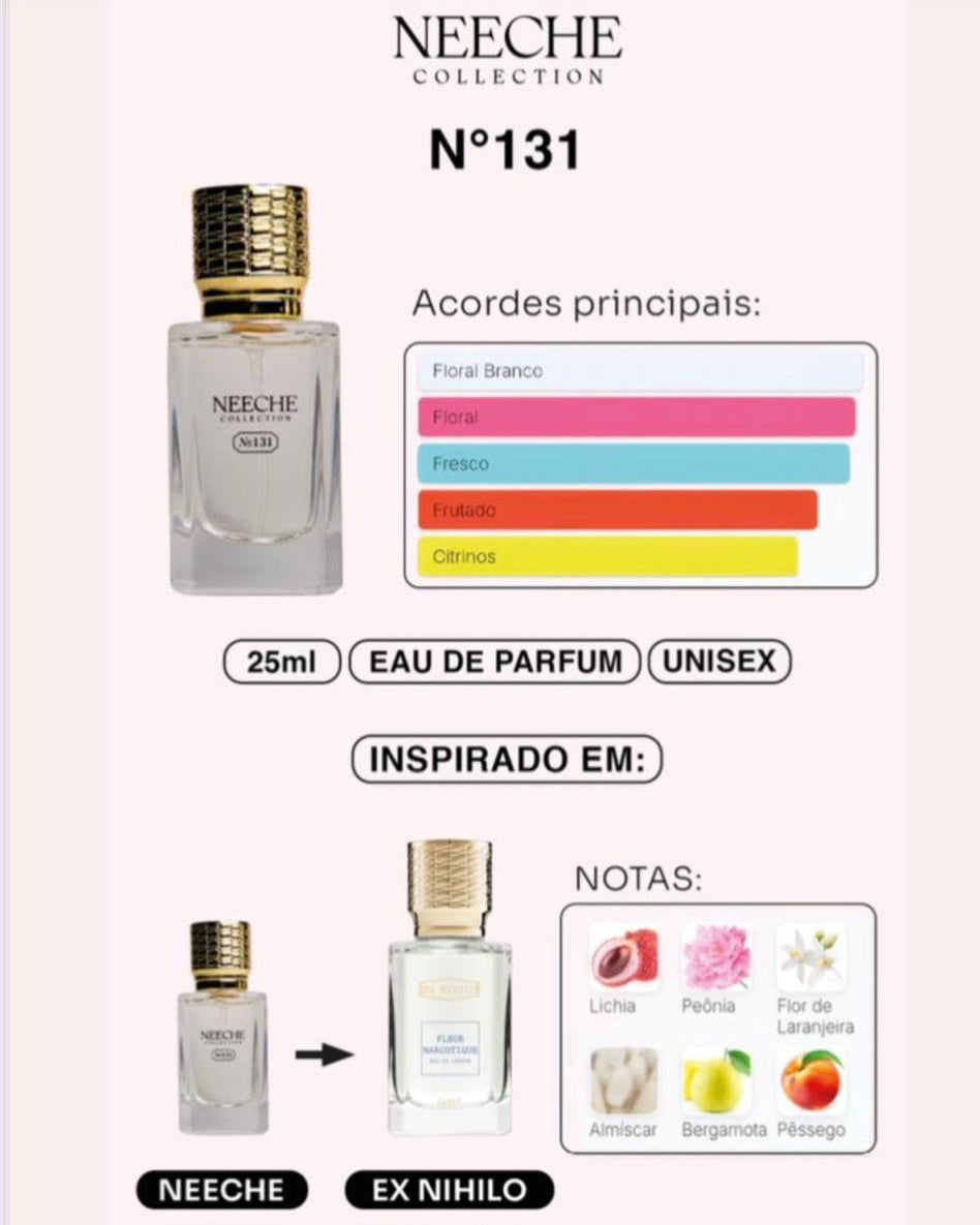Neeche Collection N°131 EDP 25ML Inspiração Ex Nihilo Fleur Narcotique