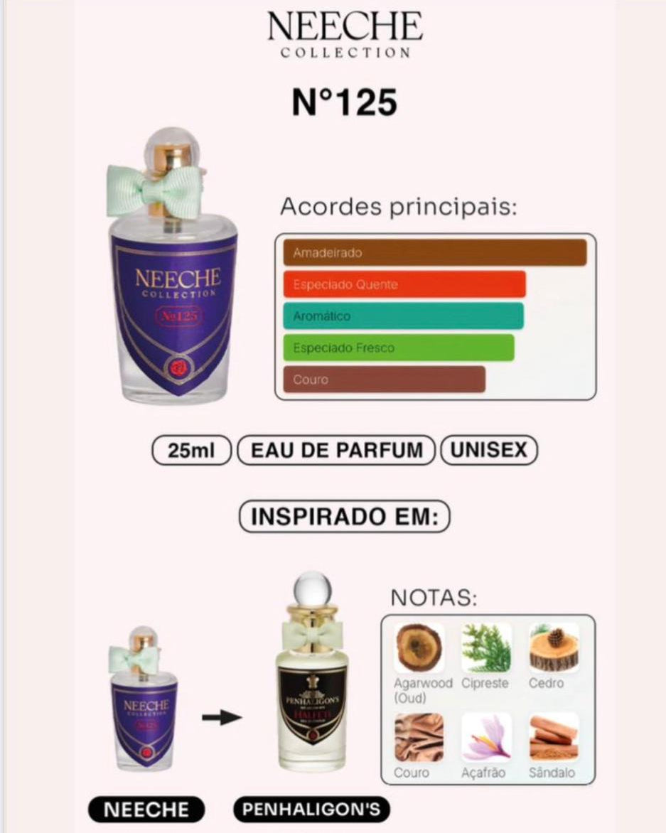Neeche Collection  N°125 EDP  25ML Inspiração Penhaligon's halfeti