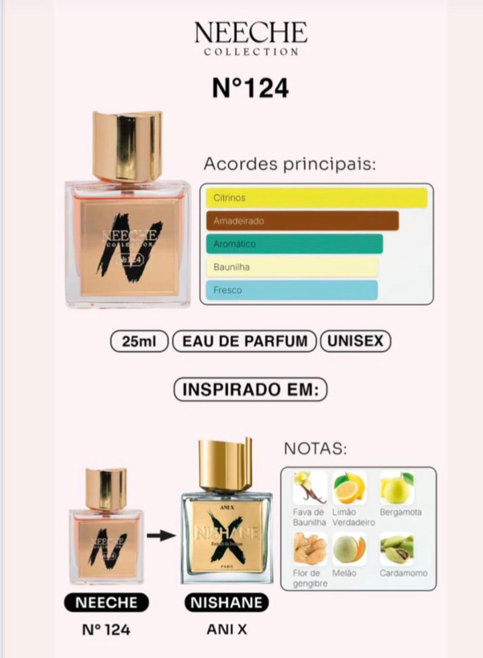 Neeche Collection N° 124 EDP 25ML Inspiração Nishane Ani X