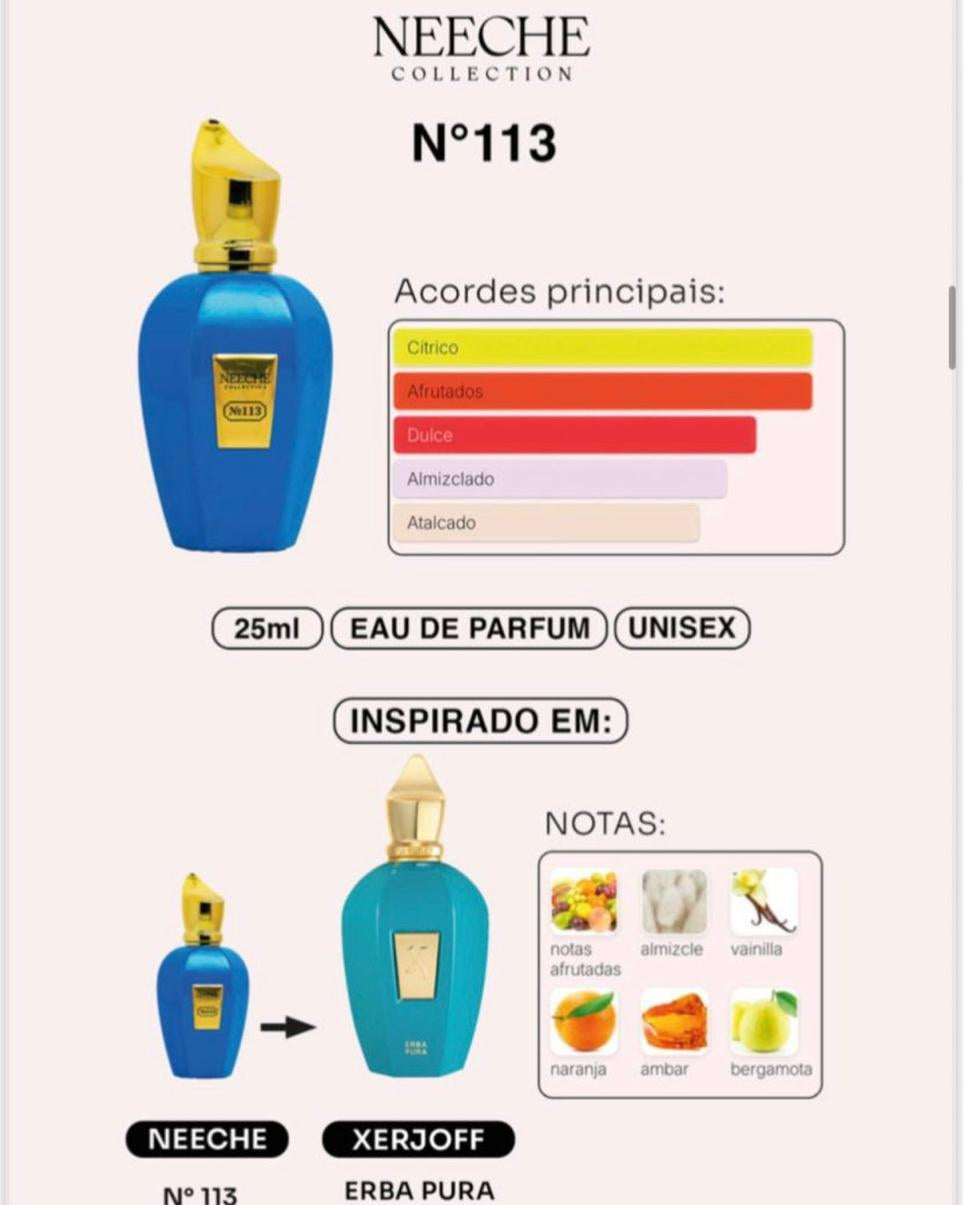 Neeche Collection N°113 EDP 25ML Inspiração Xerjoff Erba Pura